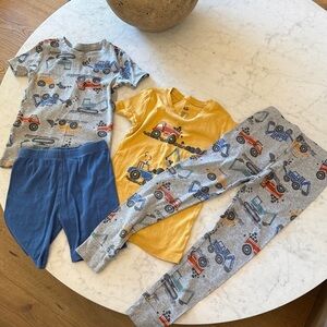 Kids Headquarters Multicolor Vehicle Pajama Set